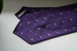 Floral Wool Tie - Untipped - Purple/White/Light Blue