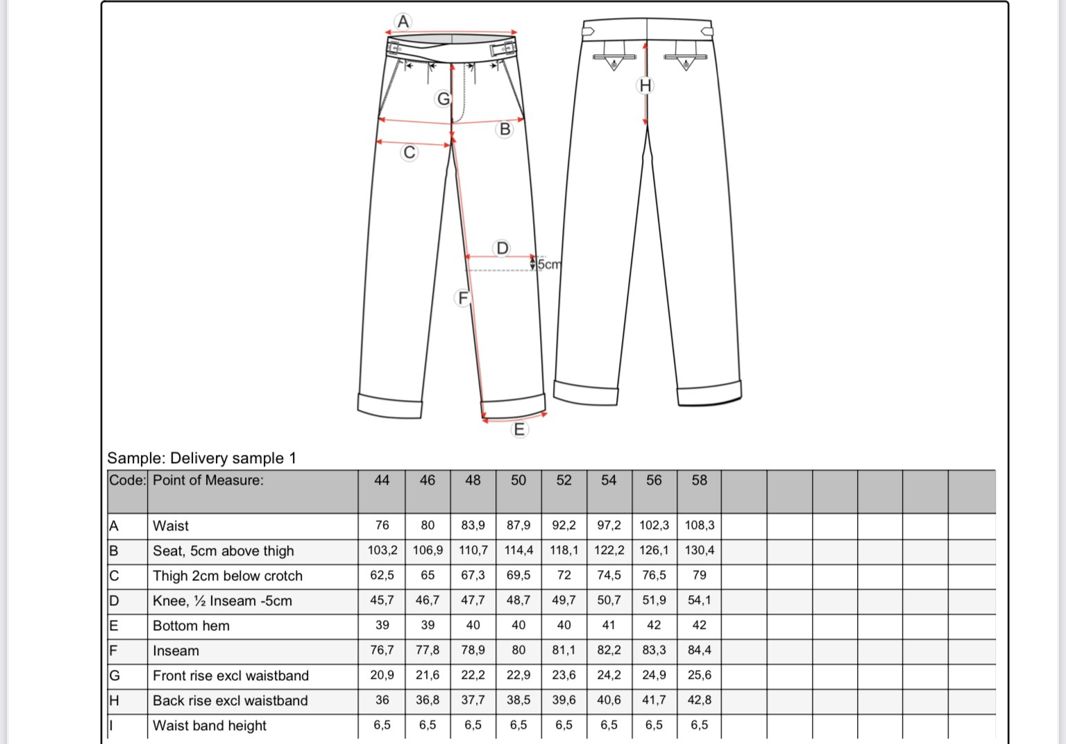 Solid Ghurka Wool Trousers - Beige (48 left)