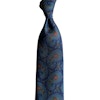 Large Paisley Ancient Madder Silk Tie - Untipped - Navy Blue/Green/Burgundy/Orange