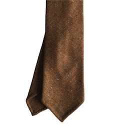 Solid Cashmere Donegal Tie - Untipped - Camel