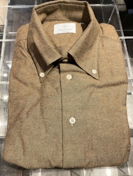 Solid Flannel Shirt - Light Brown