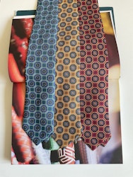 Medallion Printed Silk Tie - Yellow