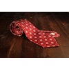 Medallion Vintage Silk Tie - Burgundy/Pink