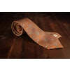 Paisley Vintage Silk Tie - Orange/Beige