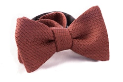 Solid Grenadine Grossa Bow Tie - Nougat