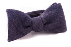 Self tie Wool - Navy Blue