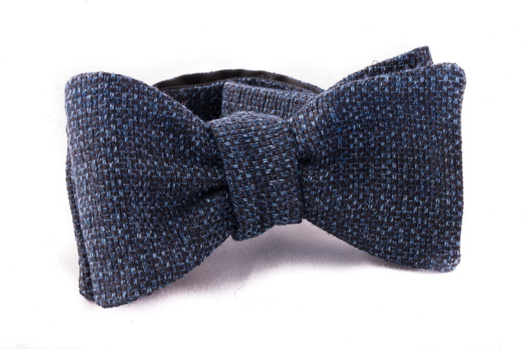 Self tie Cotton - Navy Blue