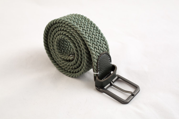 Braided Belt Stretch - Green