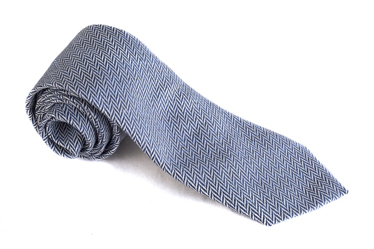 Cotton Herringbone - Blue