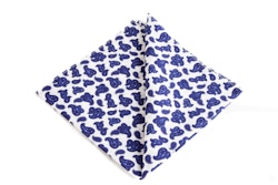 Cotton Paisely - Navy Blue/White