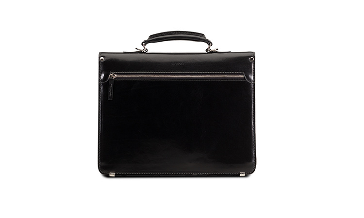 Briefcase - Black Leather