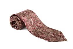 Paisley Vintage Silk Tie - Brown/Red/Beige