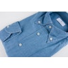 Solid Denim Shirt - Button Down - Light Navy Blue