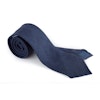 Solid Wool Untipped Tie - Navy Blue