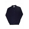 Long Sleeve Polo Merino - Navy