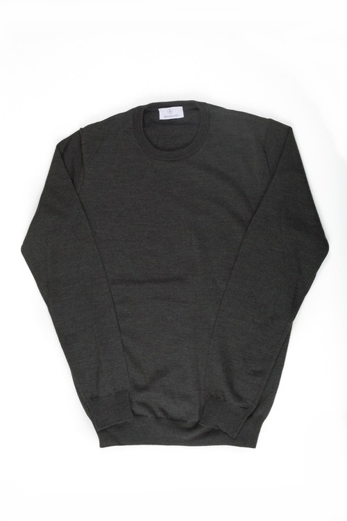 Crewneck Merino Pullover - Dark Green