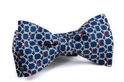 Self tie Silk Floral - Navy Blue/Beige/Grey/Red