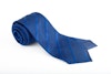 Regimental Silk Grenadine Tie - Untipped - Mid Blue