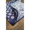 Silk Circle / Paisley Two Faced - Navy Blue/Light Blue
