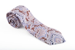 Cotton Paisley - Brown/Grey/Light Blue