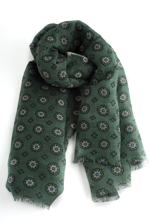 Scarf Floral - Green