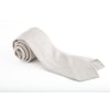 Solid Wool/Silk Untipped Tie - Beige
