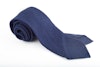 Solid Linen Tie - Untipped - Navy Blue