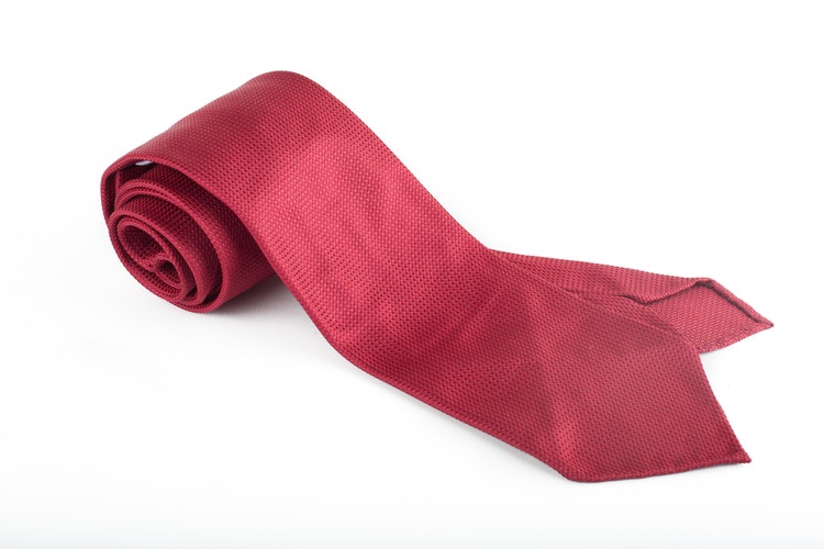 Silk Solid Textured Untipped - Red