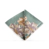 Floral Vintage Silk Pocket Square - Mint Green/Beige/Purple/Orange