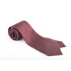 Pindot Printed Silk Tie - Untipped - Burgundy/White