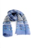 Scarf Medallion/Paisley - Violette/Grey/Turquoise