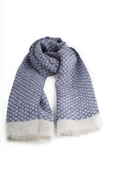 Scarf Polka Dot - Navy Blue/Light Blue/Beige