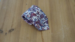 Printed Paisley - White/Burgundy/Navy Blue/Light Blue