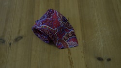 Printed Paisley - Red/Mid Blue/Green/White