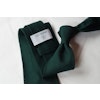 Solid Silk Grenadine Fina Tie - Untipped - Forrest Green