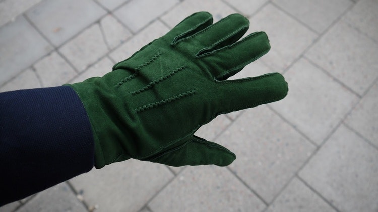 Suade Gloves - Green