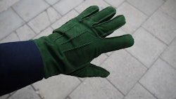 Suede Gloves - Green