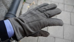 Suede Gloves - Grey