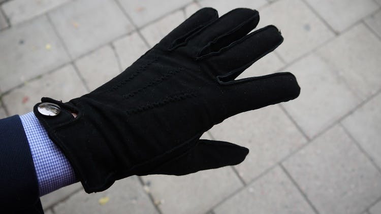 Suede Gloves - Black