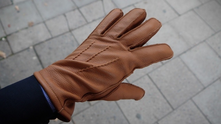 Deerskin Gloves - Cognac