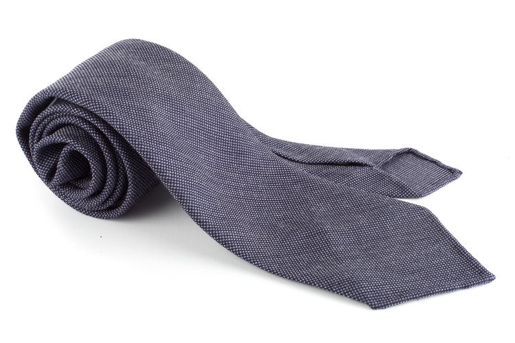 Micro Wool Tie - Untipped - Grey