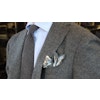 Solid Wool Grenadine Tie - Untipped - Dark Grey