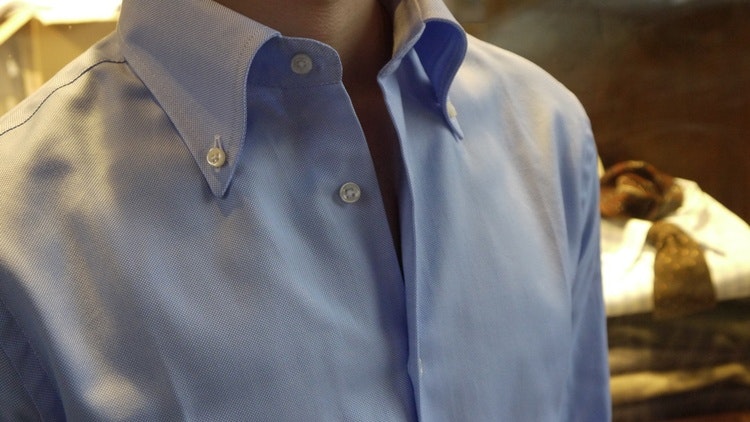 Solid Royale Oxford Shirt - Button Down - Light Blue