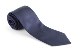 Solid Silk Tie - Navy Blue