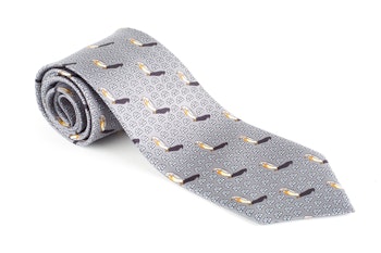 Penguin Vintage Silk Tie - Grey