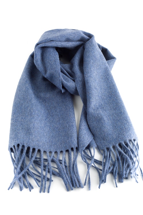Solid Cashmere Scarf - Steel Blue - Granqvist - Ties, shirts and accessories