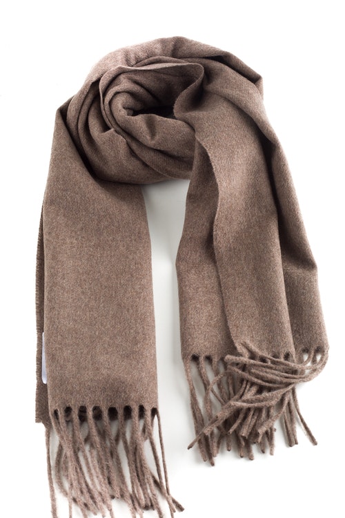 Solid Cashmere Scarf - Nougat