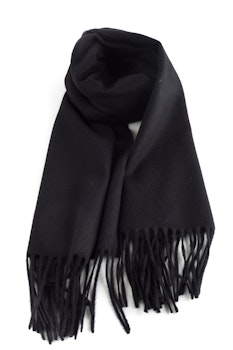 Solid Cashmere Scarf - Navy Blue