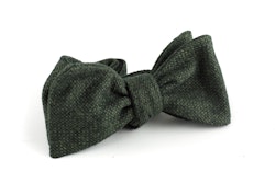 Solid Wool Bow Tie - Green