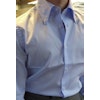 Thin Stripe Dobby Shirt - Button Down - Light Blue